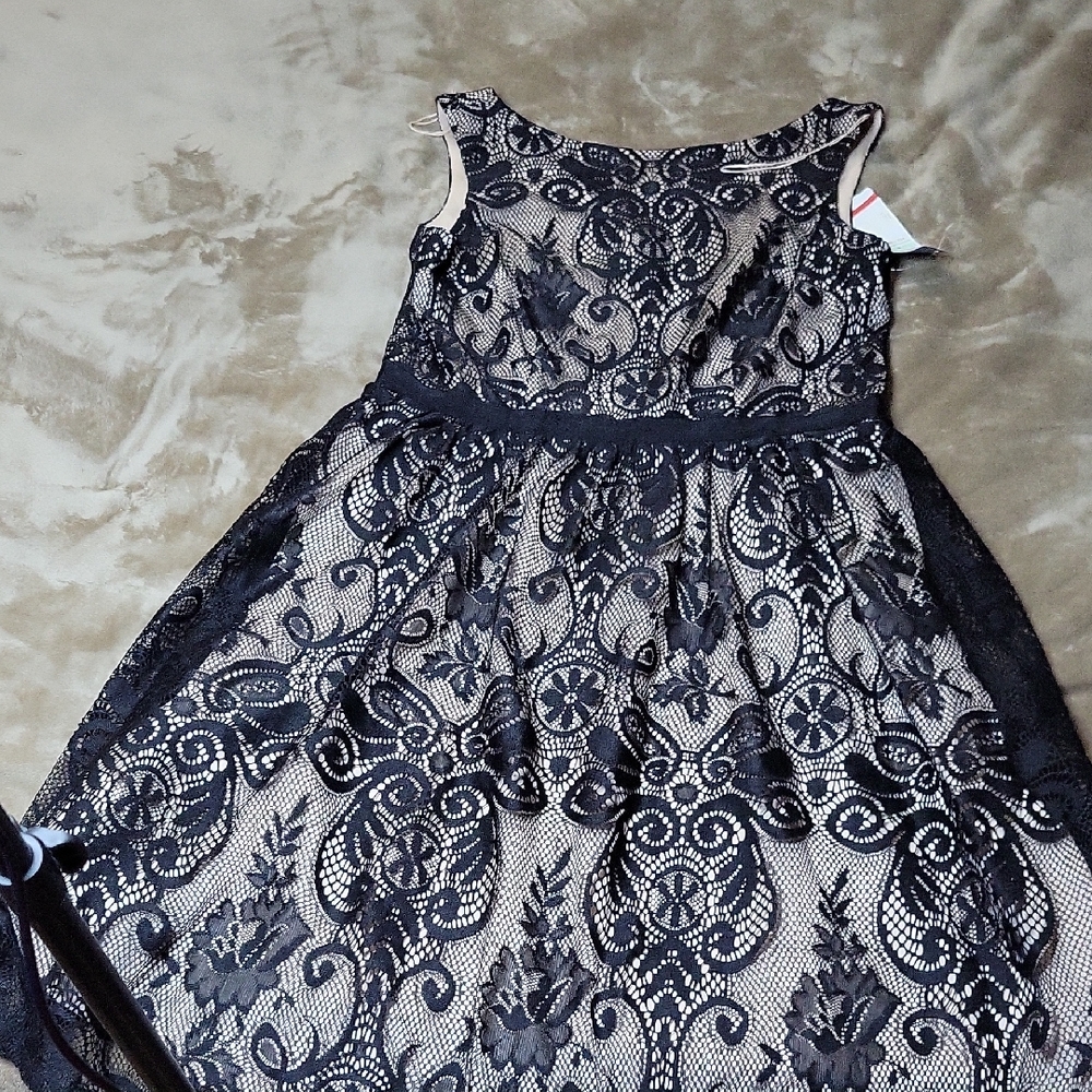Elegant Black Lace Dress